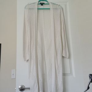 Long White Cardigan Serendipity by Victoria